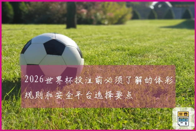 2026世界杯投注前必须了解的体彩规则和安全平台选择要点
